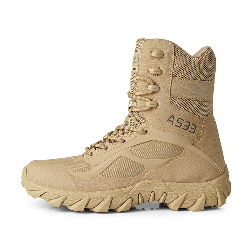 Large Size High-Top Military Boots Breathable Tactical Boots Outdoor Wear-Resistant Combat Boots Special Forces Hiking Training Boots - Image 3